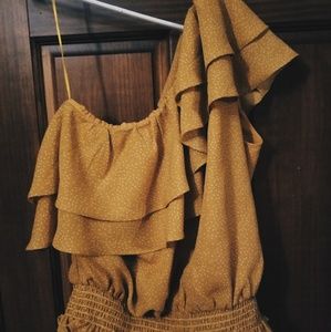 Yellow SugarLips One Shoulder Shirt